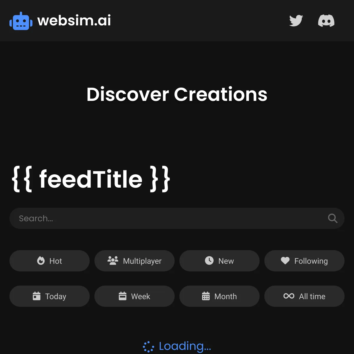the project is loading