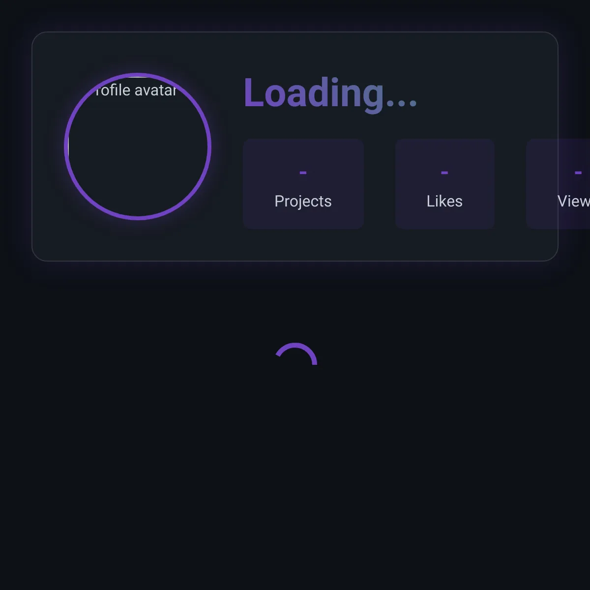 the project is loading