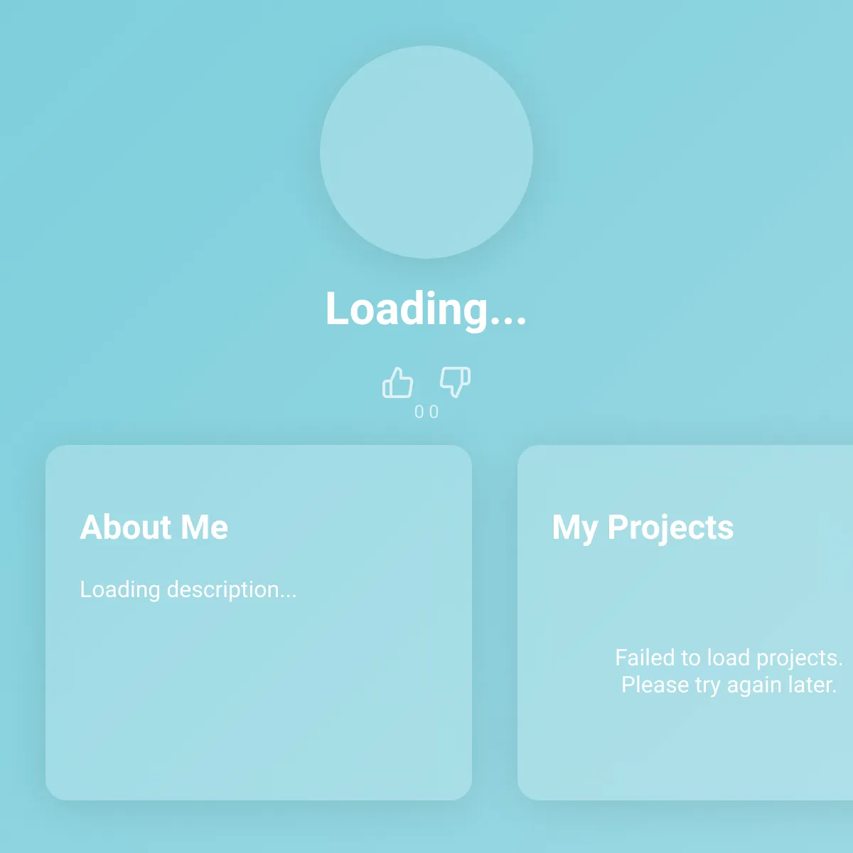 the project is loading