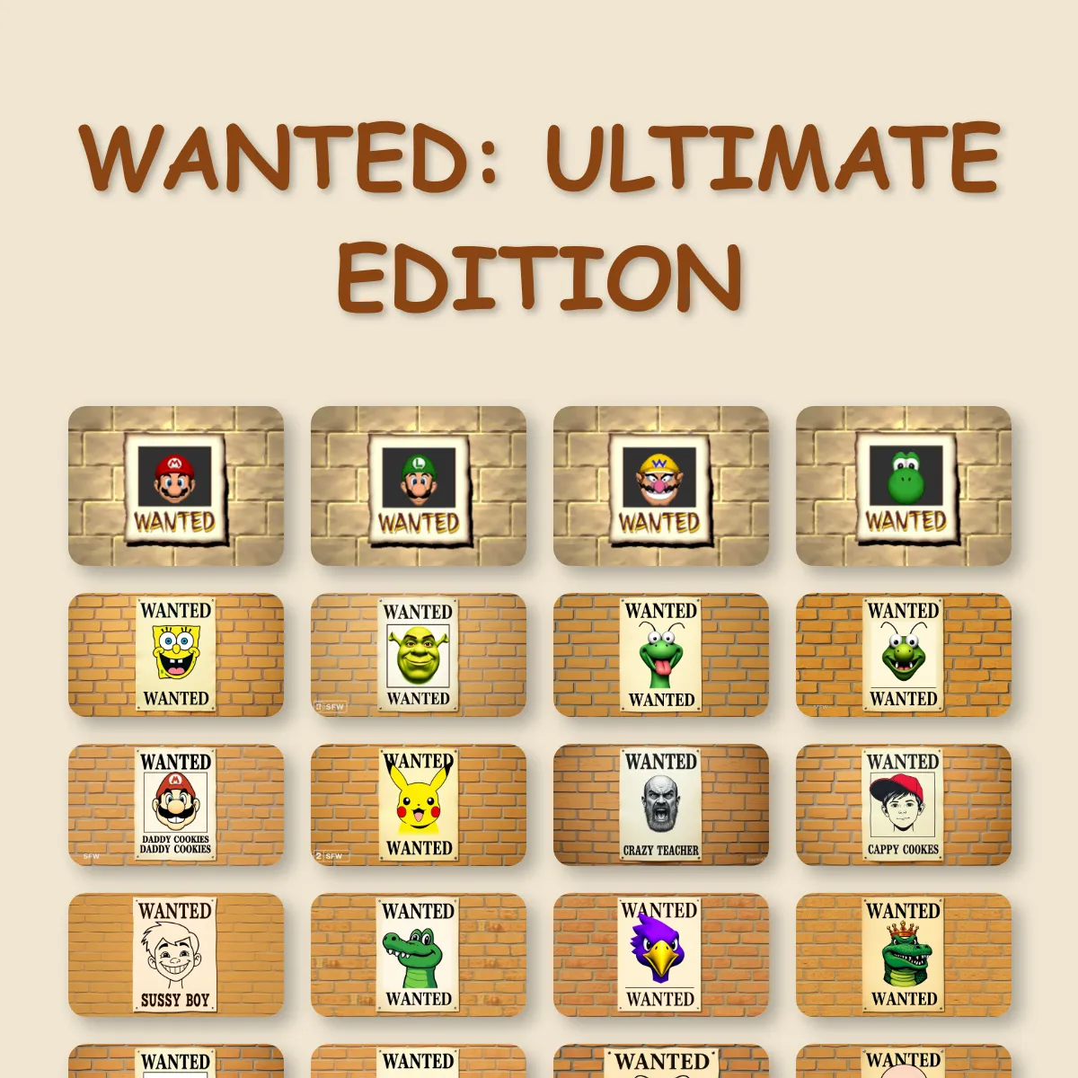 Wanted! Ultimate edition for Free Minecraft Printable Food Tents