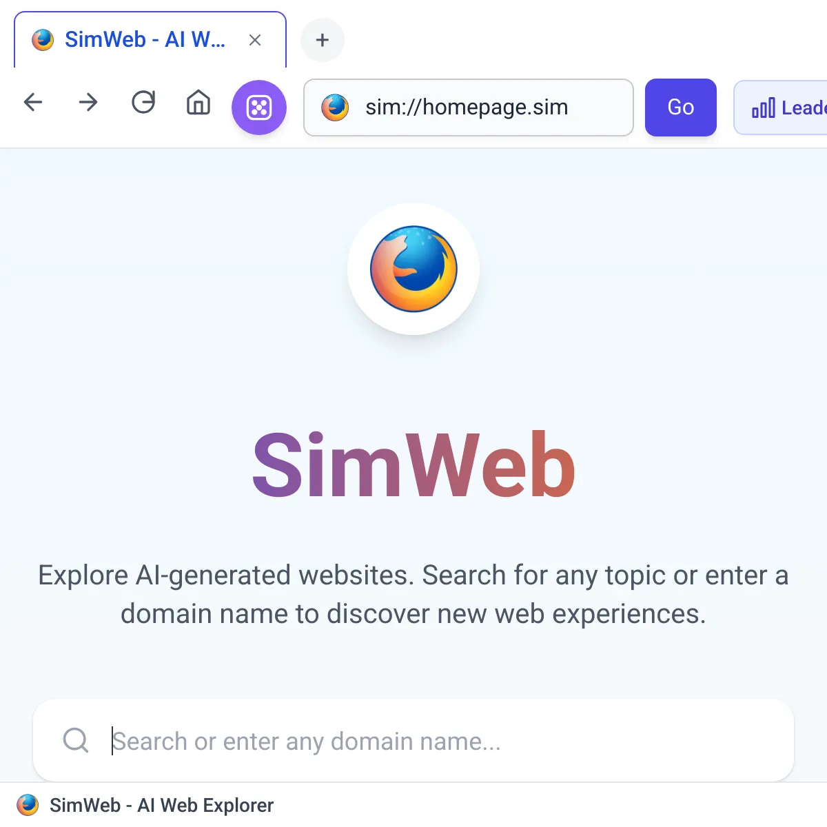 SimWeb - AI Web Explorer
